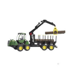 Traktor JD 1210E sa kašikom za drva i prikolicom